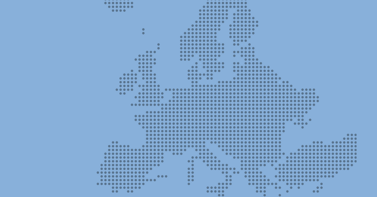 Graphic for Apollo’s European credit spotlight featuring a map of europe, representing Apollo's private credit, capital solutions, and alternative investment strategies across European private markets.